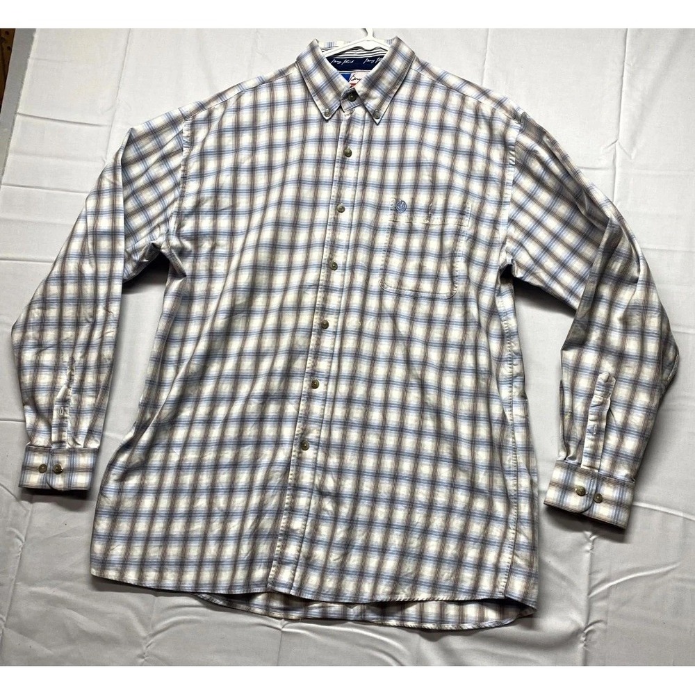 Wrangler George Strait Cowboy Cut Shirt Mens XL Multicolor Plaid Button Down